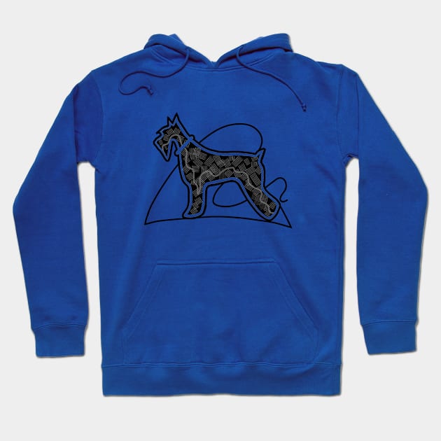 Schnauzer Dog Hoodie by DesignTree